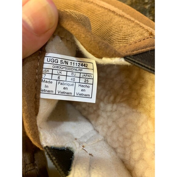 UGG Men’s Romeo Corduroy Slippers Size 7 LIKE NEW - Picture 6 of 7